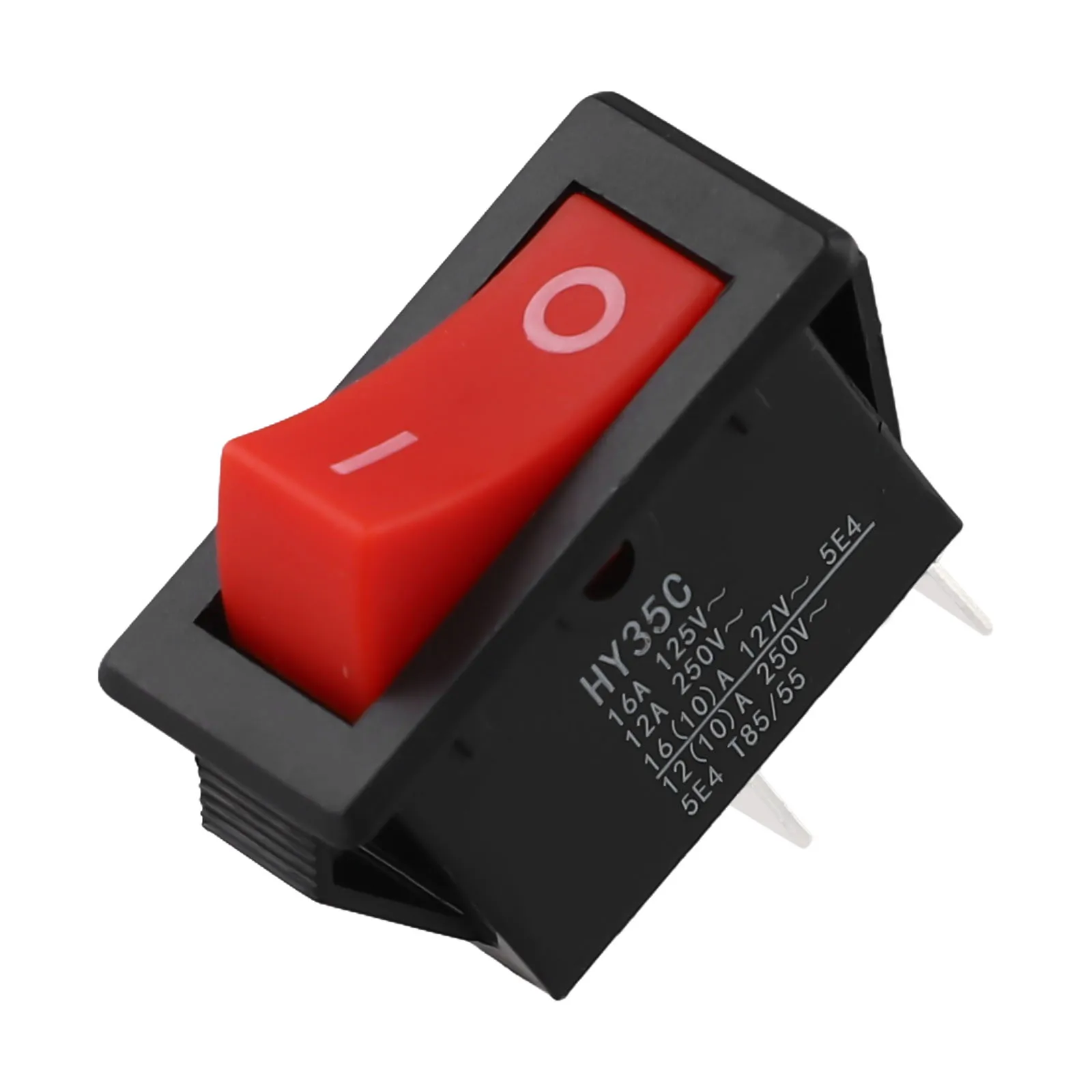 1PC For HY35C Rocker Switch Push Button Switch ON-OFF 2 Pins 16A 125V / 12A 250V Plastic Black Red Switch