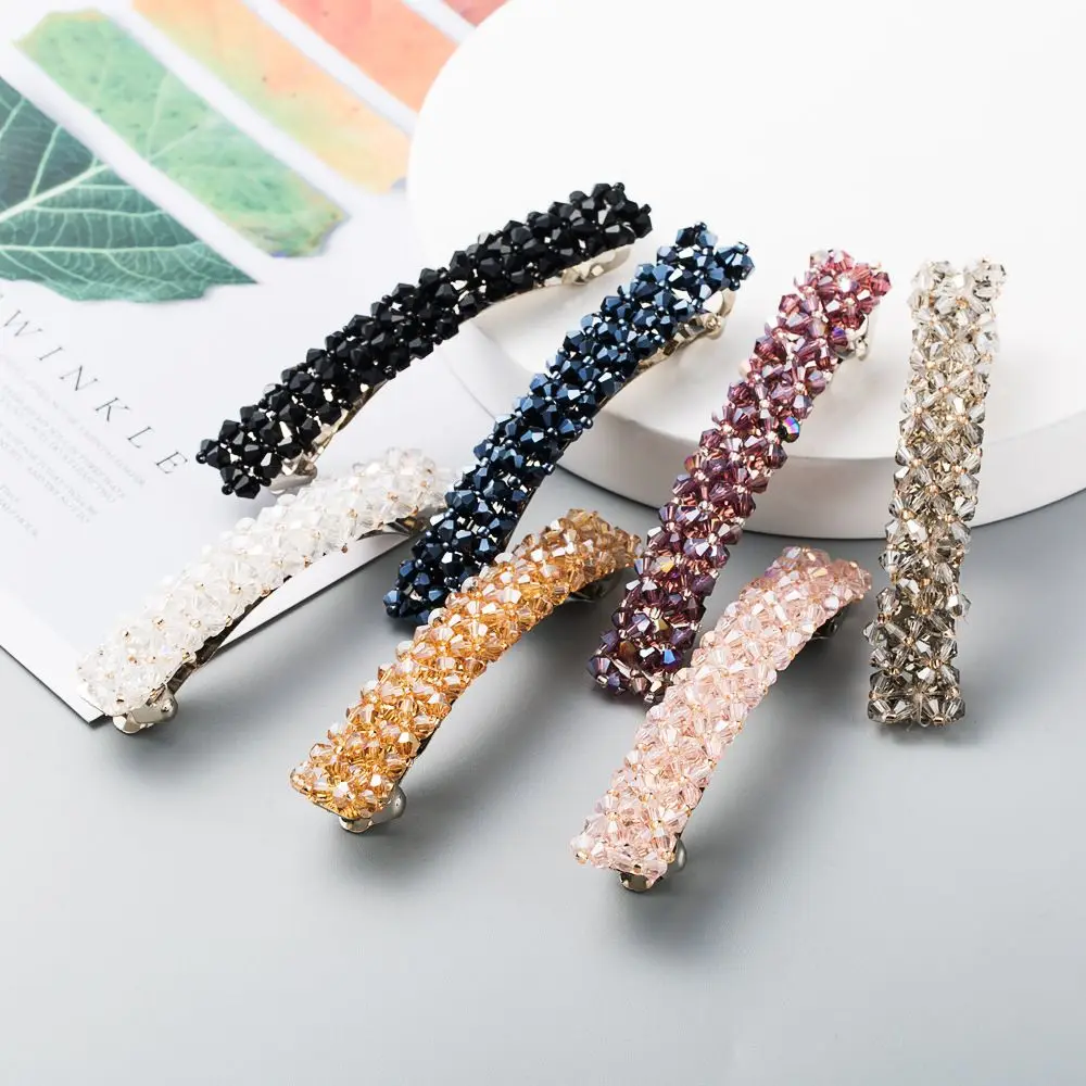 1PC Korean Headwear Diamond Hair Accessories Crystal Geometric Hairpins Hair Clips