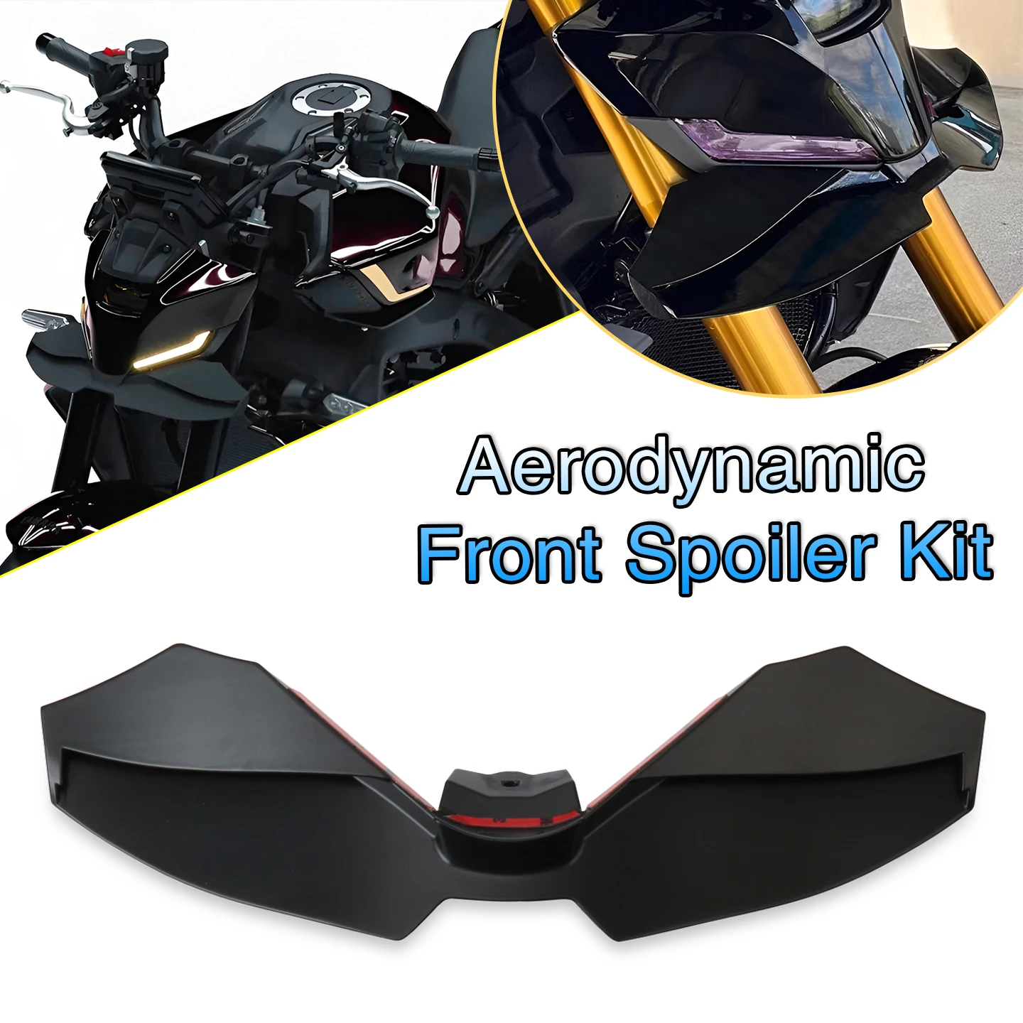 

Motorcycle Front Spoiler Kit Downforce Naked Frontal Spoilers Winglet Aerodynamic Wing For MT09 MT-09 MT-09 SP 2024-2025