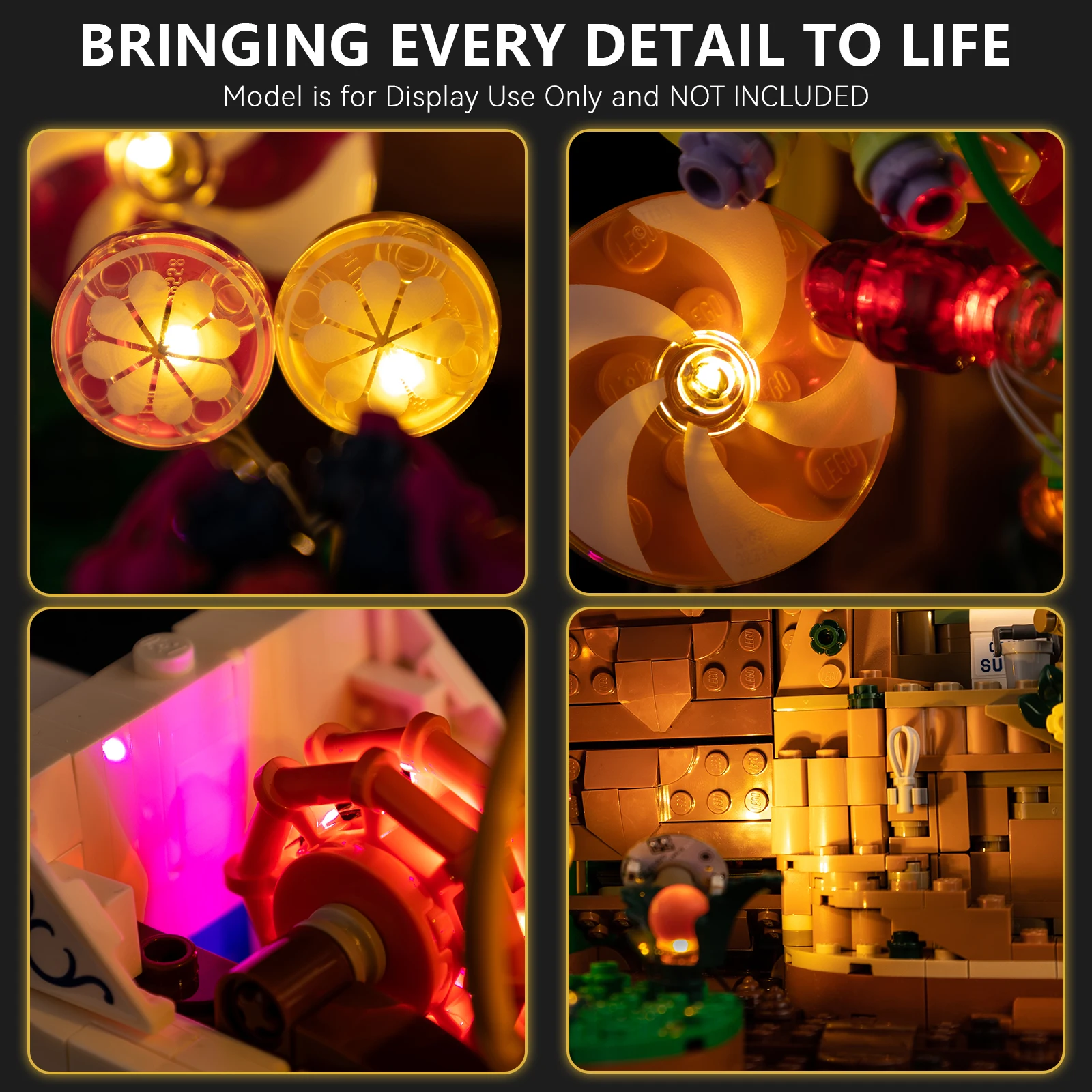 Led Light Kit for Lego 21360 Willy Wonka & The Chocolate Factory Model Diy Toys Set Not Included Building Blocks