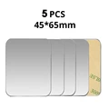5pcs Silver Retangle