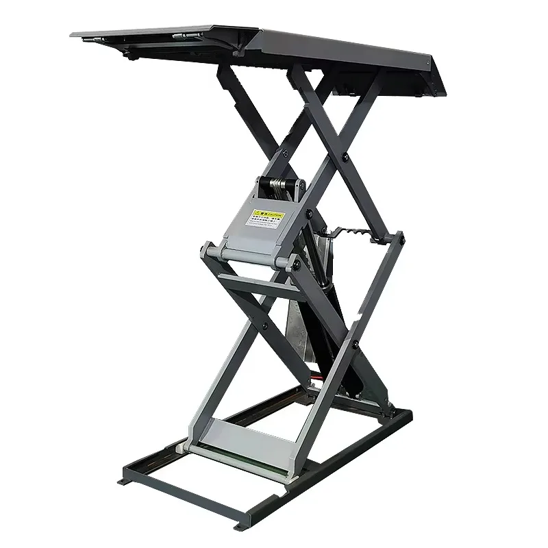 CE Certified Two Post Double Cylinder Hydraulic Mid-rise Mobile Scissor Car Lift Equipment Factory Price for Sale