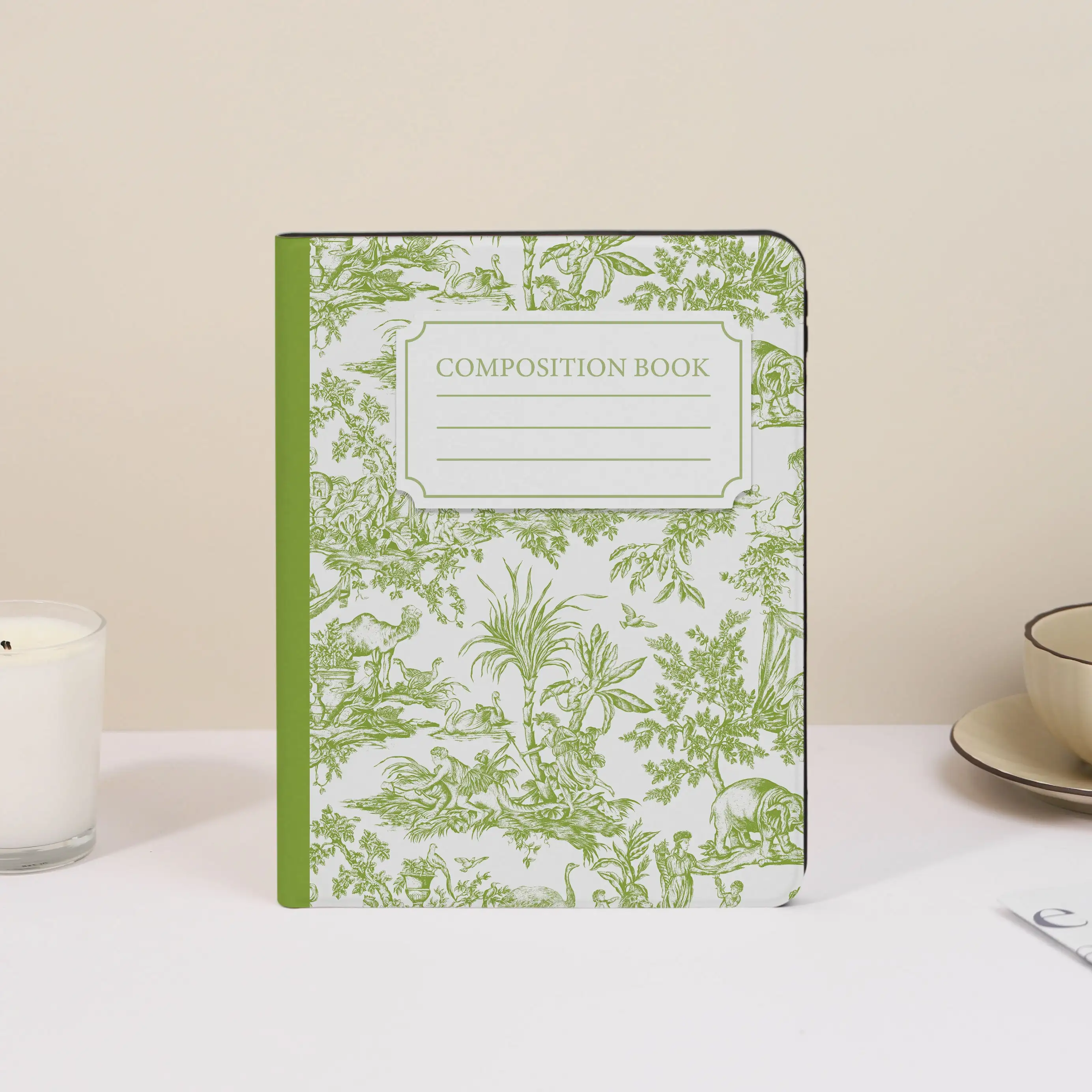 Green Jungle Composition Book ipad case For Apple Air 10.9 iPad Pro 2020 Cover for iPad 10.2 11 12.9in 2021 Mini 5 6 Case