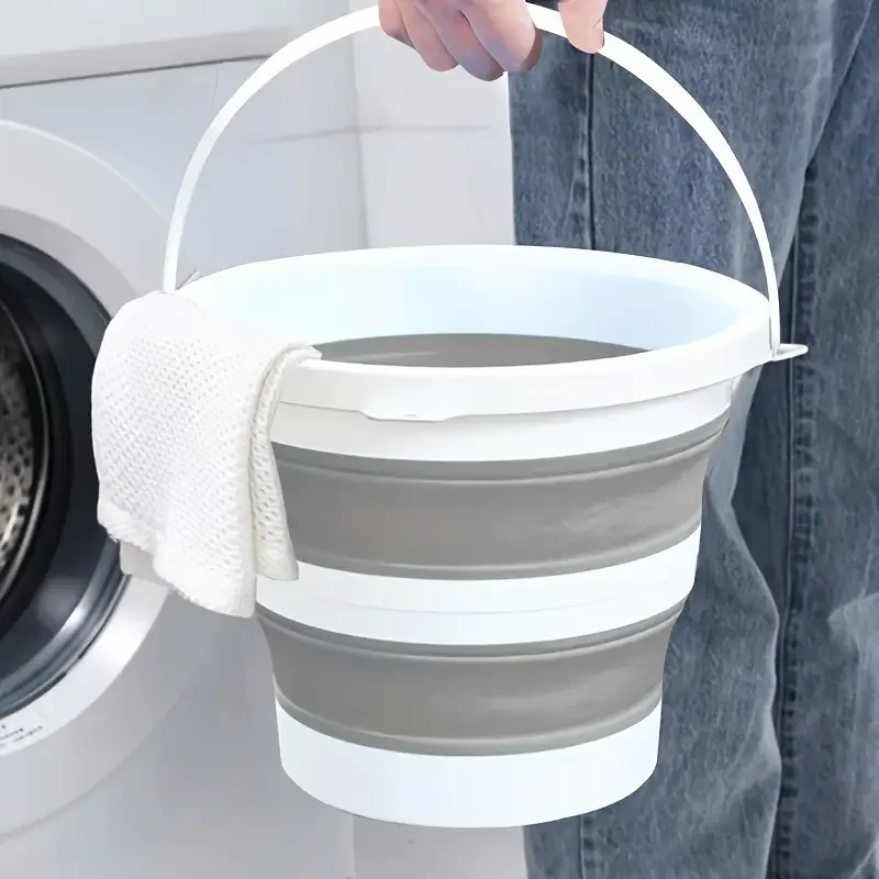 

3 liter gallon collapsible bucket - durable, portable and space saving for car washes, camping, fishing and home storage