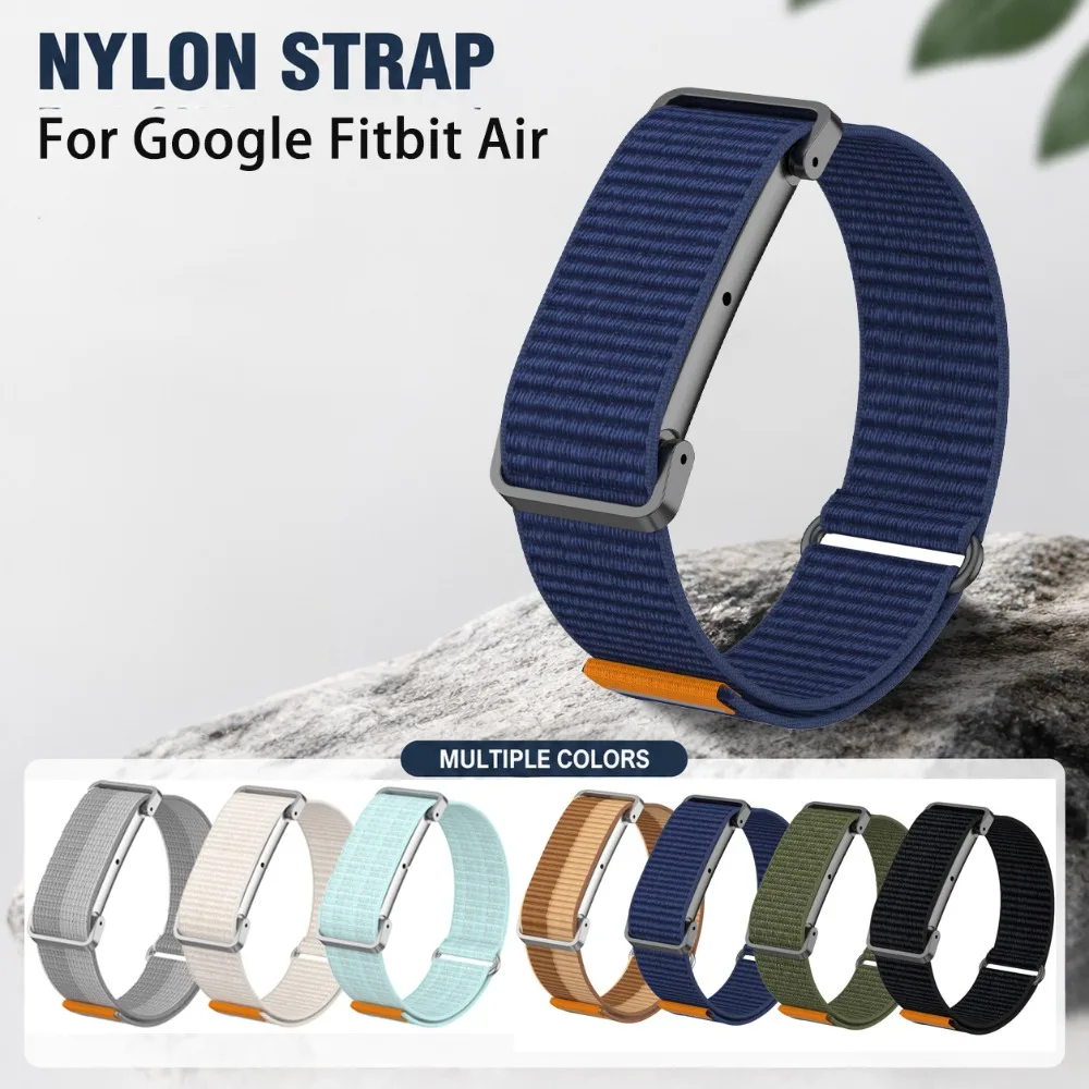 Nylon-Uhrenarmband für Google Fitbit Air, verstellbares, atmungsaktives Ersatzarmband für Google Fitbit Air, tägliches Tragen im Freien
