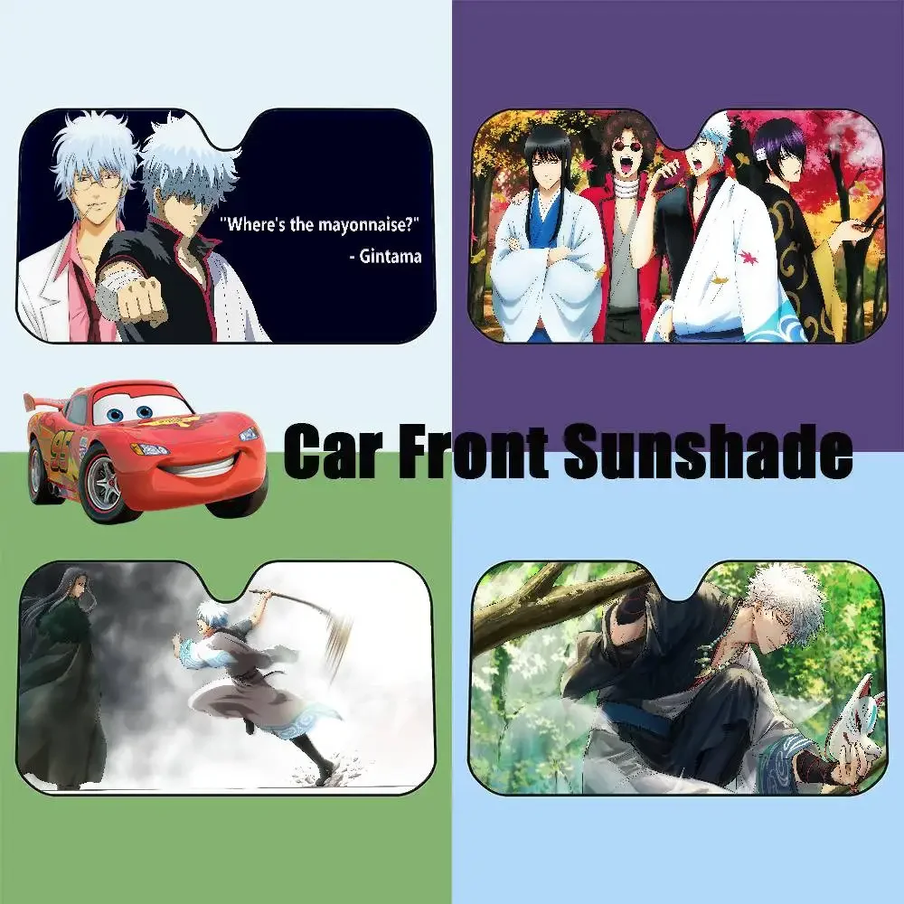 

Anime Gintama Car SunShade Car Sunshade, Front Windshield Protector, Foldable UV Resistant Sunshade Cover, Car Accessories