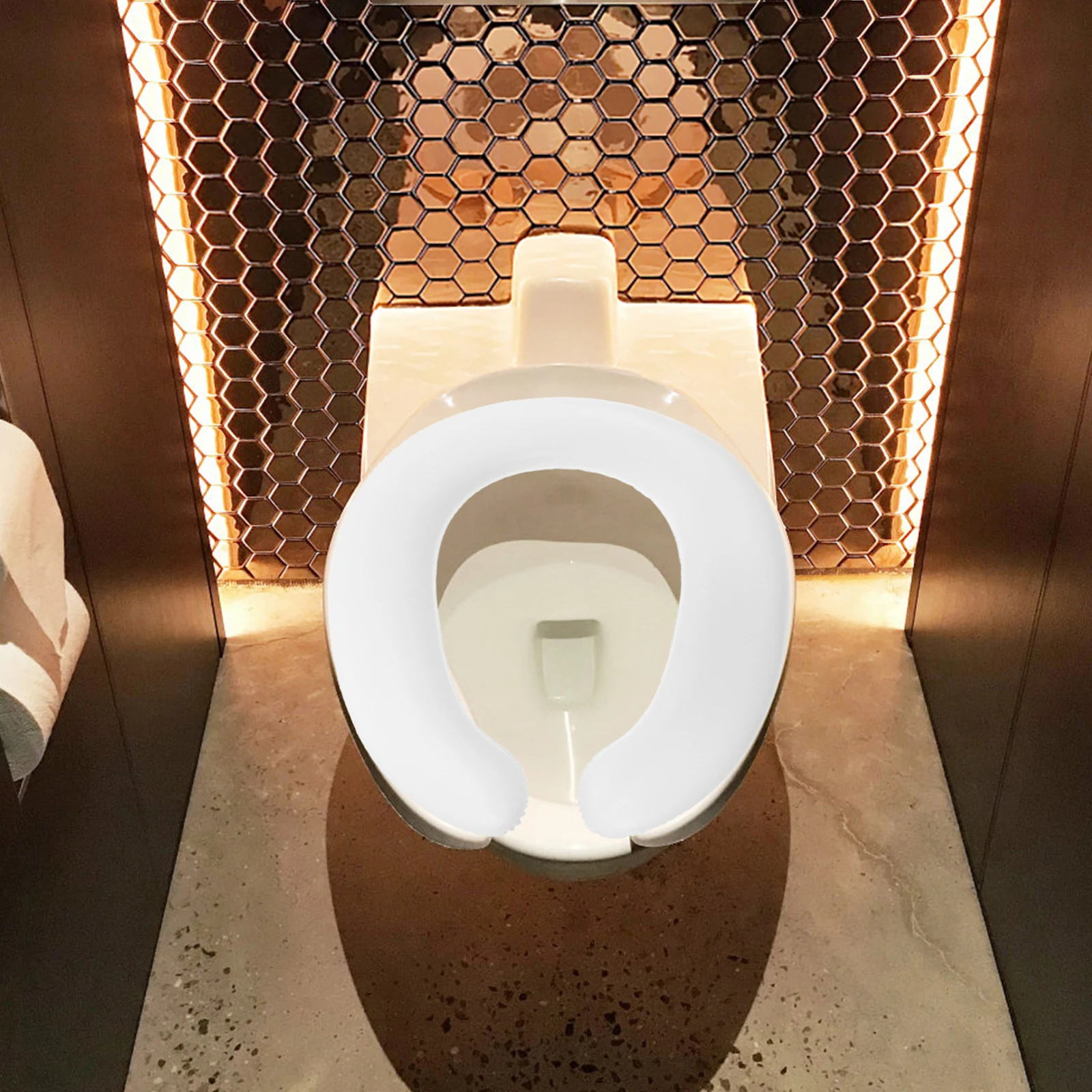 Alas Duduk Toilet Empuk Berbahan PU untuk Latihan Toilet Anak Balita, Nyaman untuk Penggunaan di Rumah dan Perjalanan