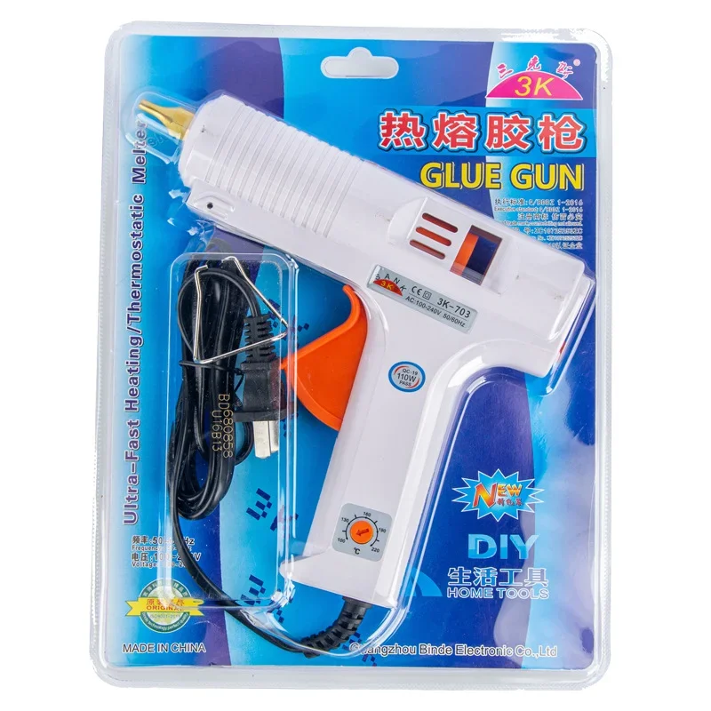 Imagem -04 - Eua Hot Melt Pistola de Cola Inteligente Temperatura Ajustável Bico de Cobre Aquecedor Focinho Diâmetro 11 mm Artesanato Repair Tool 150w ue