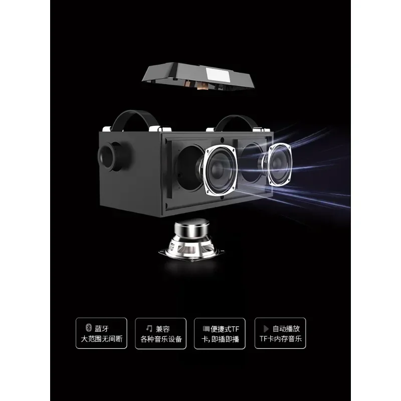 Neues Upgrade Bluetooth MP3-Lautsprecher Home Multimedia Audio Desktop-Computer Laptop 2.1 Spiel Subwoofer Karte Surround Sound Independe