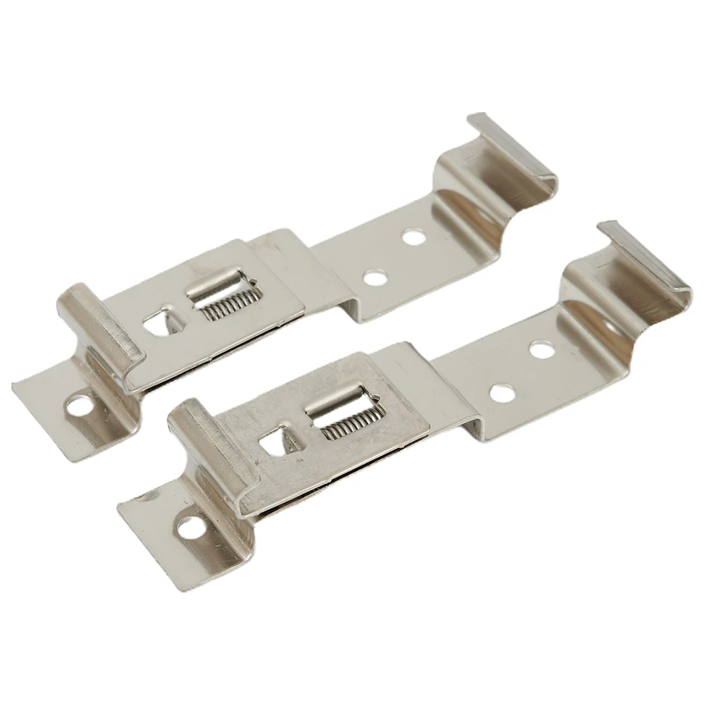 2Pcs Trailer Number Plate Holders Clips Stainless Steel Spring Loaded License Plate Brackets Plate Clamps Trailers