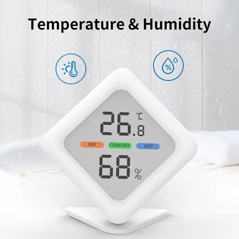 Battery-Powered LCD Display Hygrometer Digital Household Thermometer and Humidity Monitor Indoor Temperature Hygrometer Tester