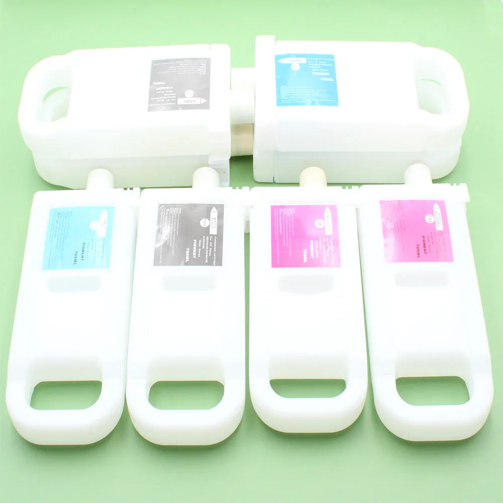 700ml/pc PFI-701 Empty Refill Ink Cartridge With Chip For Canon iPF8000s iPF8010s iPF9000S iPF9010S Printer PFI 701 chips