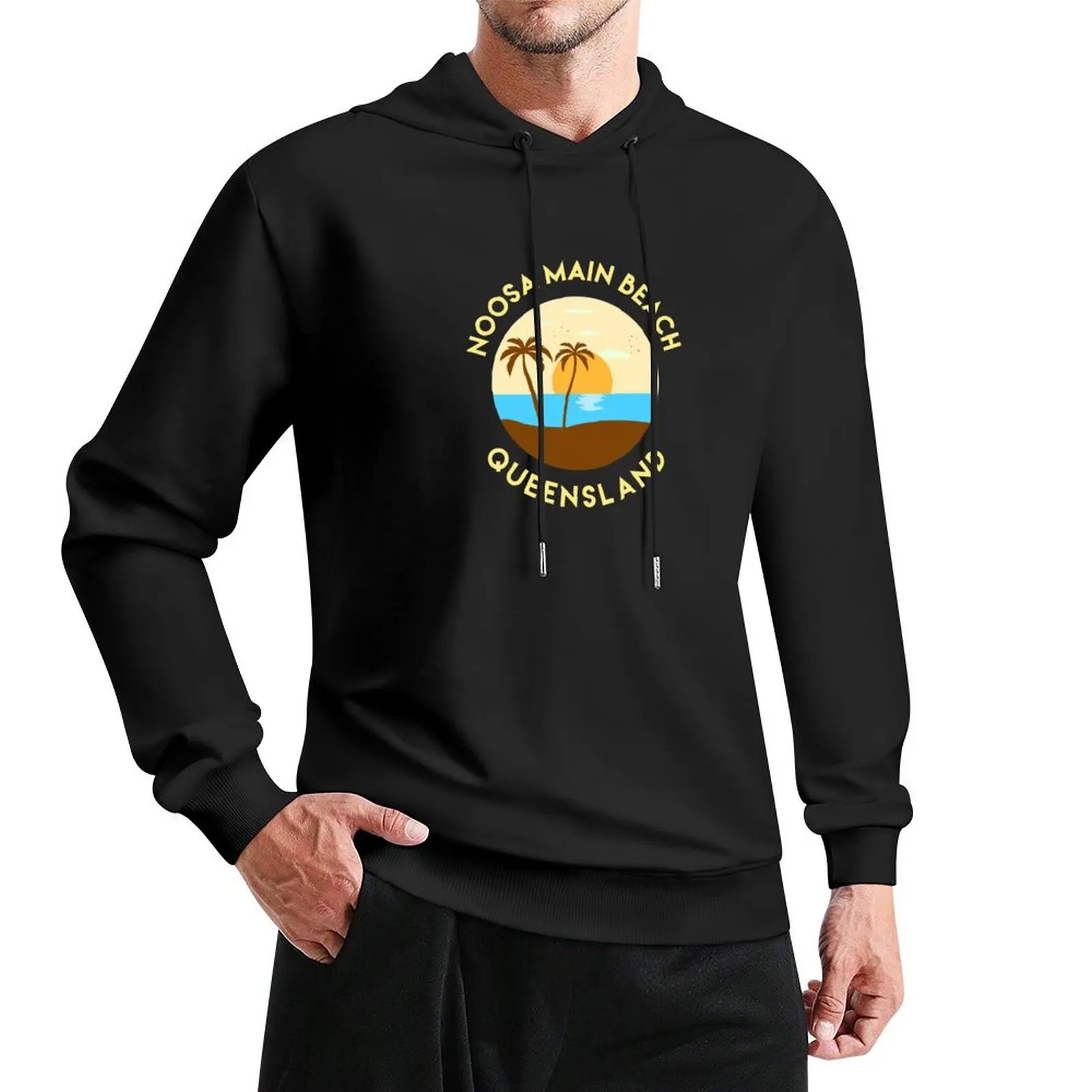 

Noosa Main Beach, Queensland Pullover Hoodie men wear hoody