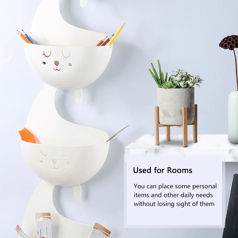 

Kitchen Sink Hanging Basket Wall-Mounted Cosmetics Storage Basket Vegetable Fruit Draining Storage Basket Kitchen Accessories