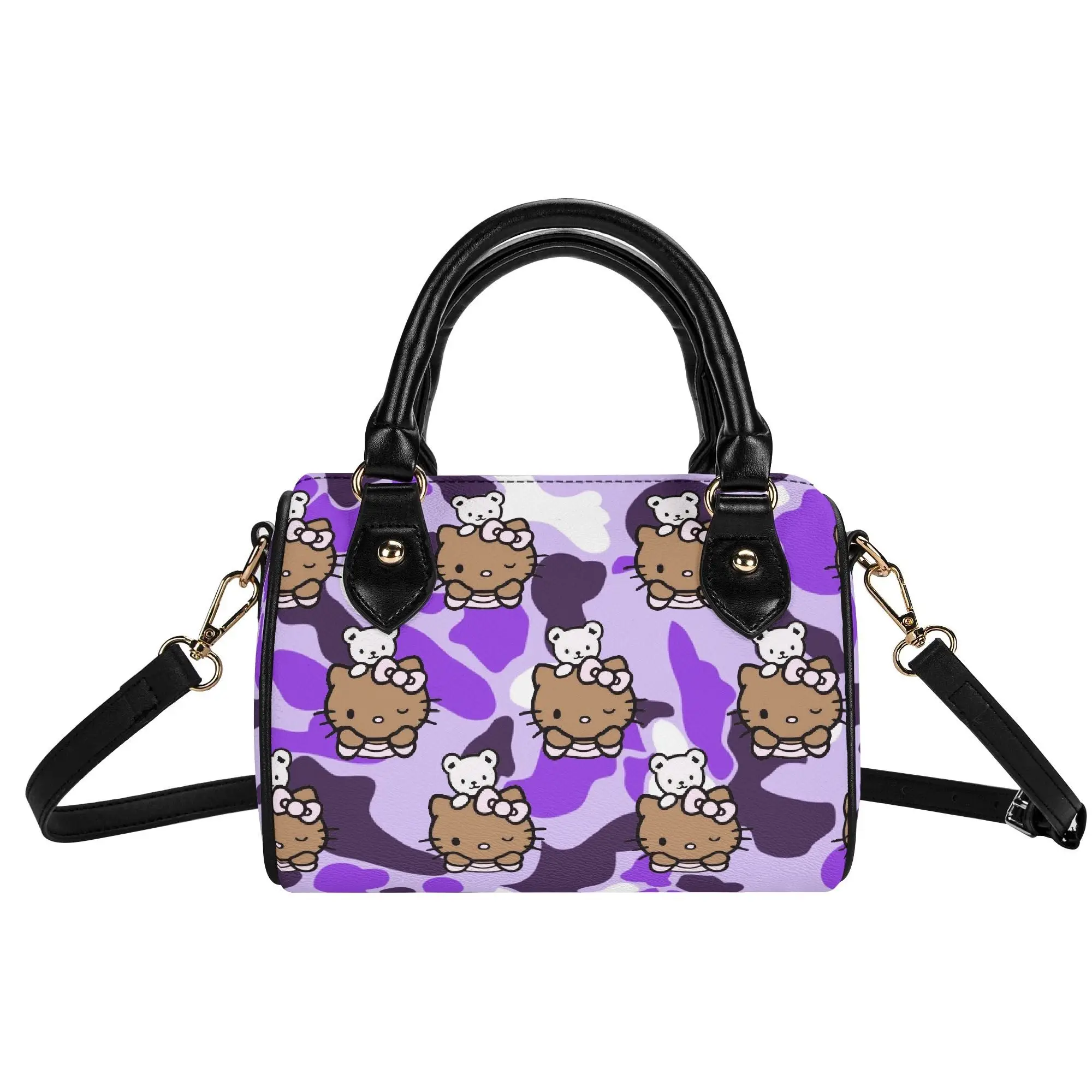 

Сумка-подушка для путешествий и шопинга, двойного назначения, через плечо, с индивидуальным дизайном Cloud Camos, камуфляжная, Hello Kitty, женская сумка через плечо, модная.