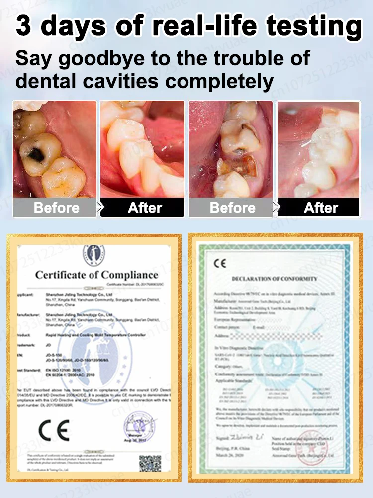 Repare rapidamente a cárie dentária, alivie a periodontite e branqueie os dentes