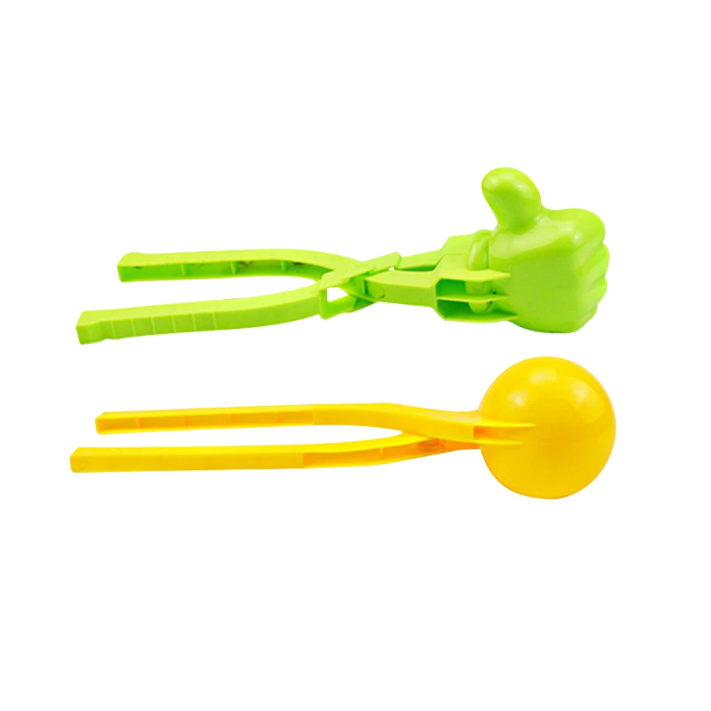 Snow Clay Ball Maker with Handle Creative Snowballs Mold Cute Snowball Clip Tongs for Kids Outdoor Winter Toys