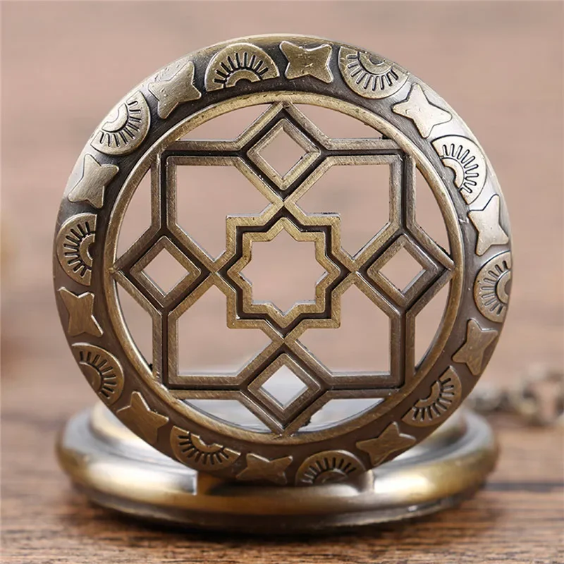 Antique Pocket Watch Retro Handwinding Mechanical Watches for Men Women Roman Number Dial with Pendant Chain Clock Reloj Gift