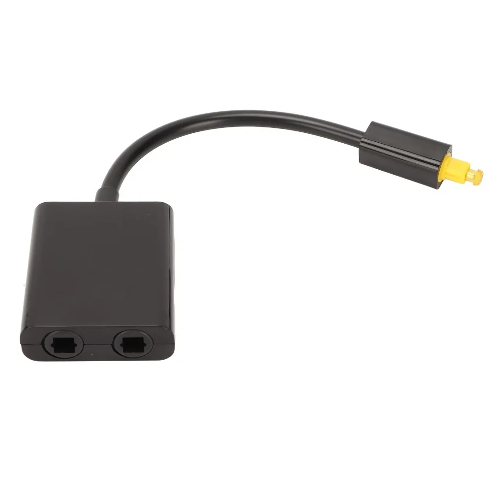 

Surround Sound 1 Input 2 Output Optical Cable Splitter 2 Way for SPDIF Optical Splitter Toslink Splitter Adapter DVD Player