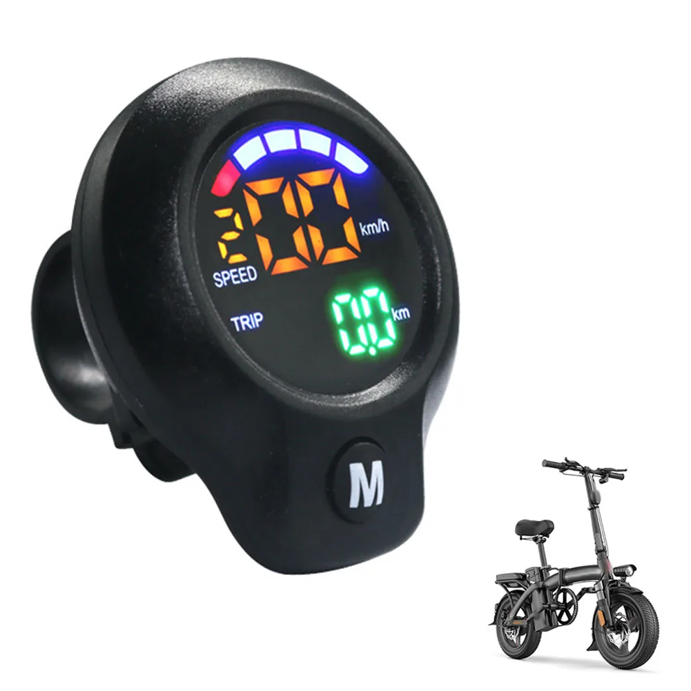 Hot Sales Electric Vehicle Voltmeter Led Thermometer Digital Display  Bicycle Speed ​​Mileage Usb Charger Volt Detector Parts