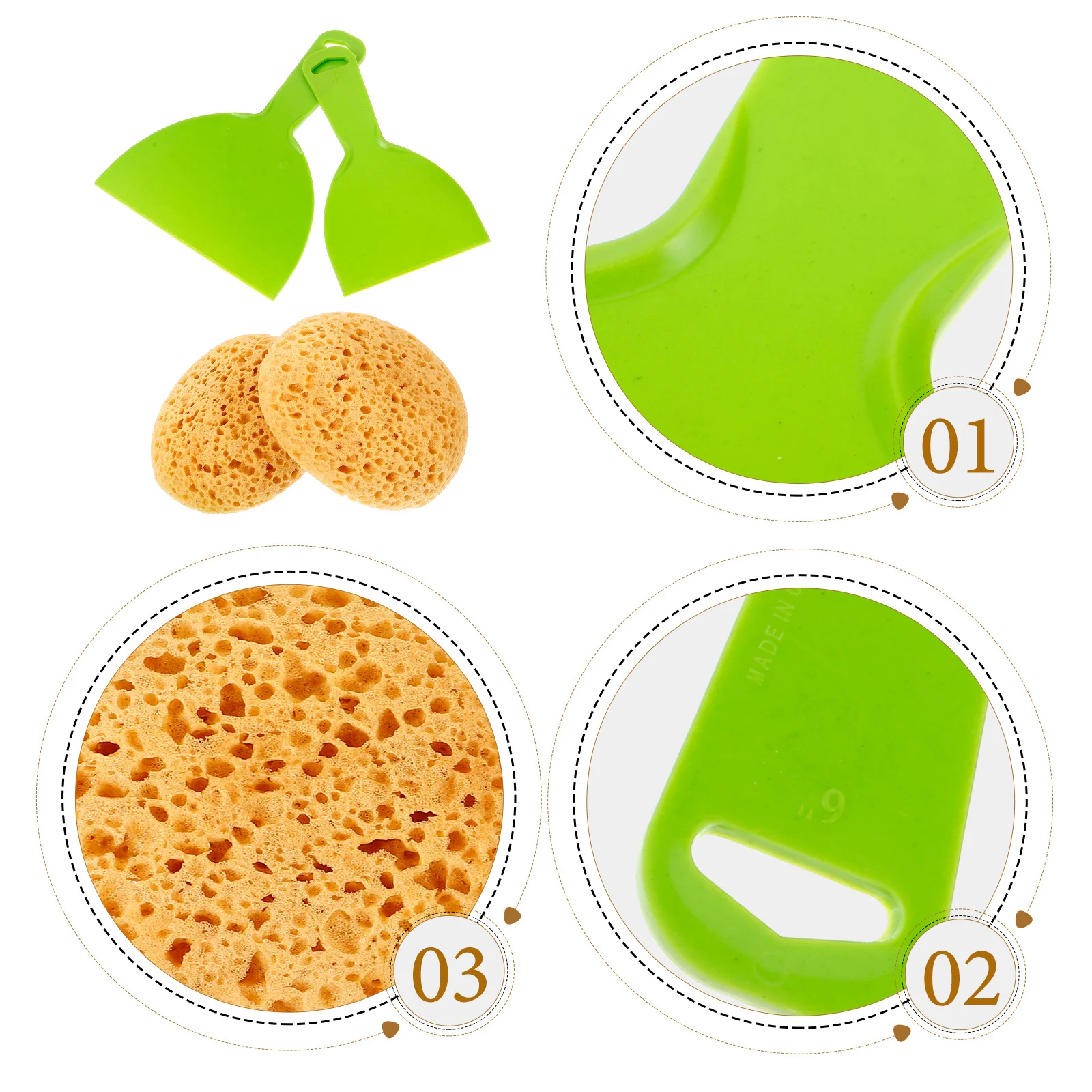 

2Pcs Drywall Texture Sponge for Wall Ceiling Patch Repair Painting Tool DIY Home Decor Renovation Supplies Texture Sponge