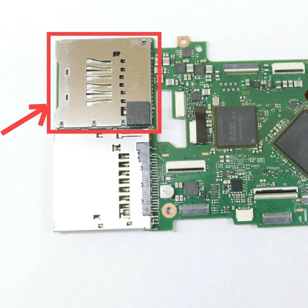 Original For Sony ILCE-7RM3 7M3 A7M3 A7RM3 A7M3 A7R3 A7RM3 ILCE9 A7C A7RM4 A7M4 SD Memory Card Reader Slot Camera repair parts
