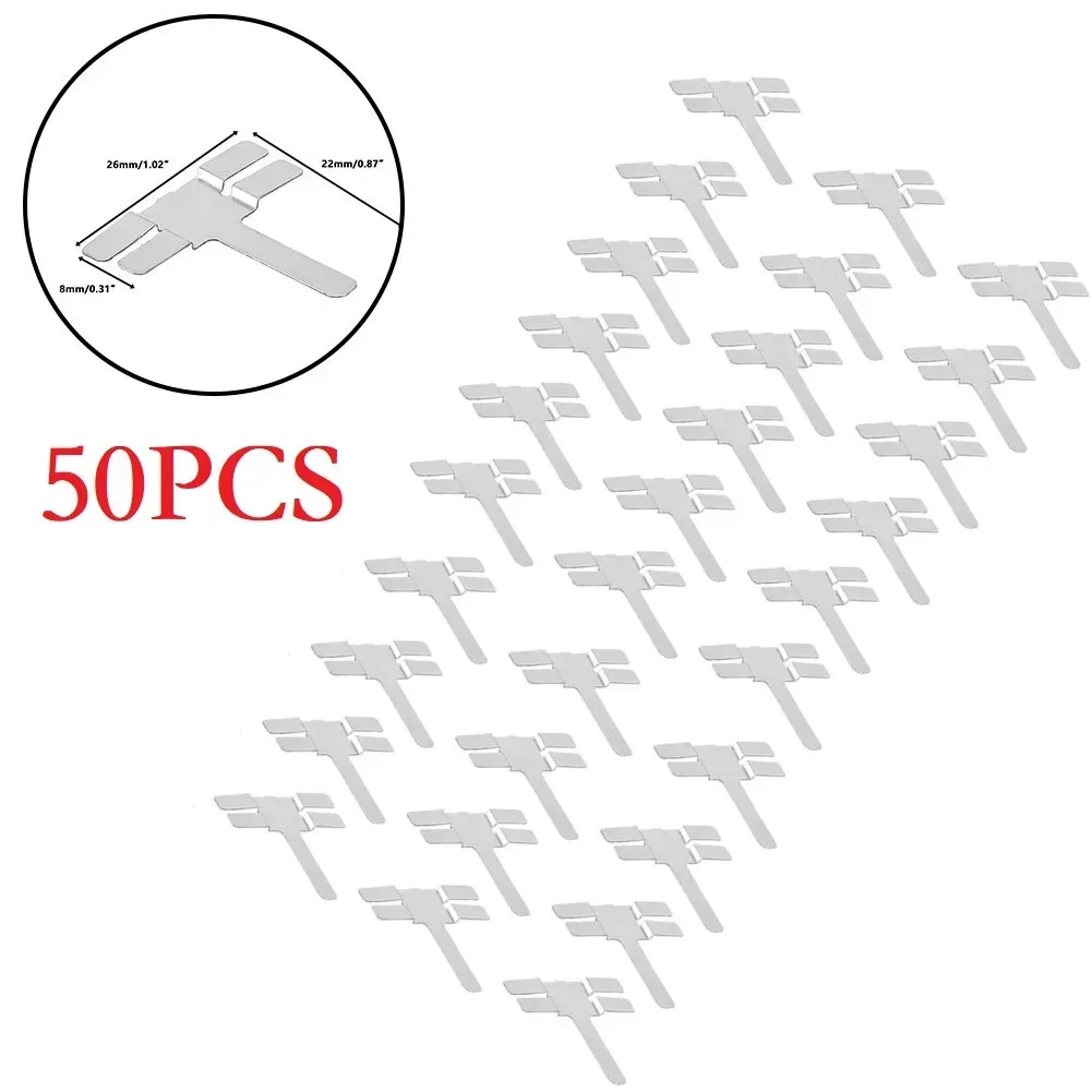 Brand New Nickel Strip Steel Strip Silver Tape Sheet Plate 26*22mm Battery Pack Connection For Battery Combination