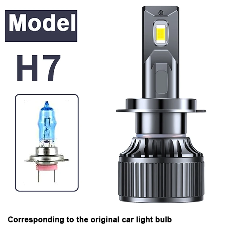 2 قطعة عالية الطاقة H7 Led المصباح Canbus H18 لمبة السيارة 6000 كيلو الضوء الأبيض موتو توربو ديود مصباح 12 فولت 55 واط لميني كوبر R50 R52 R53