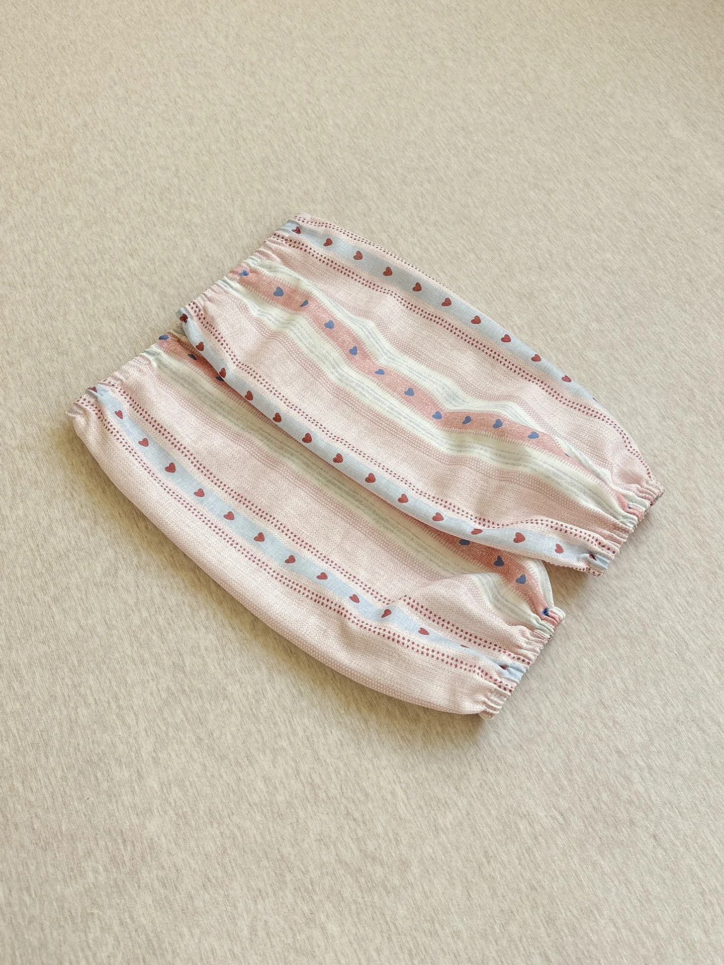 

Long Pure Cotton Sve Covers Office Use Dustproof Simple Pink Design Double Layered Cotton Sve Guards for Autumn Winter