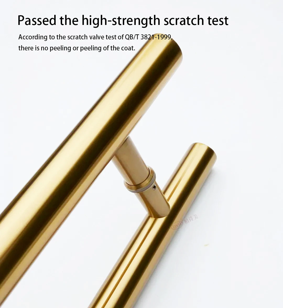 Imagem -03 - Golden Anti-fingerprint Entrance Porta Pull Handle 304 Grau Aço Inoxidável Maçanetas de Porta de Vidro Pa102-l Long 1500 mm