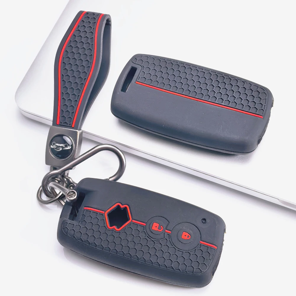 Key Fob Cover for Suzuki Swift Vitara SX4 S Cross Ignis Baleno Ertiga Jimny 2 with Keychain Anti-Scratch Shockproof Soft Grip