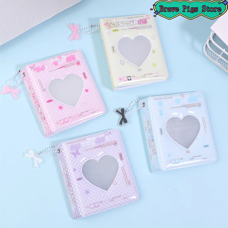 Ins Style Cute 3-inch Love Album 36 Pockets Card Binder Mini Photocard Holder Kpop Idol Pictures Collection Storage Case