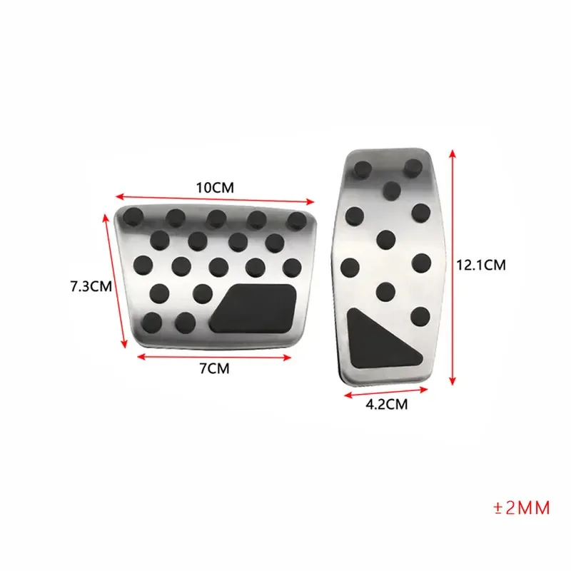 Pedals For Jeep Compass 2017-2025 Rengade 2015-2025 LHD Gas Brake Foot Rest Pedal Cover Pad Protector Accessories 5