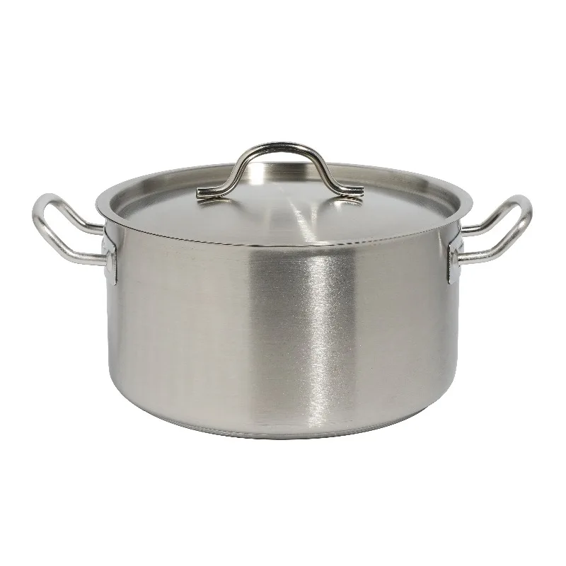 Wholesale Small Stainless Steel Binaural Hot Pot Thickened Hotel Western Sauce Soup Pot Household
