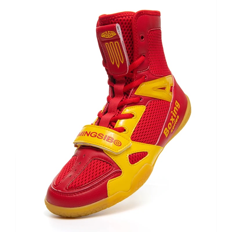 New Boxing Shoes Breathable Mesh Sole Lightweight Training Sneakers for Kickboxing Wrestling Combat Sports weight-lift shoes