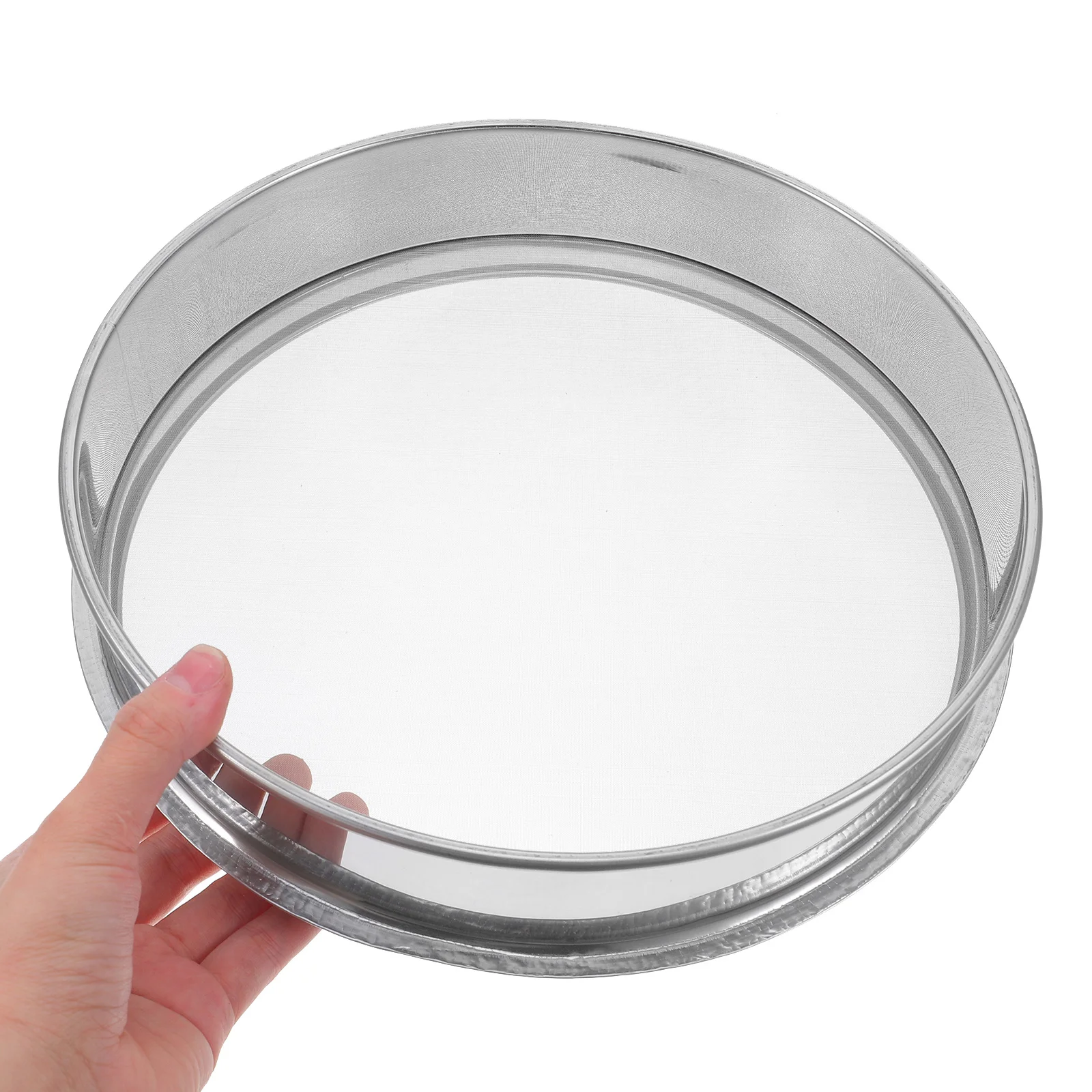 

20Cm Strainer Stainless Steel Round Sieve for Ceramic Glaze Mud Filtration Efficient Pottery Studio Processing Tool