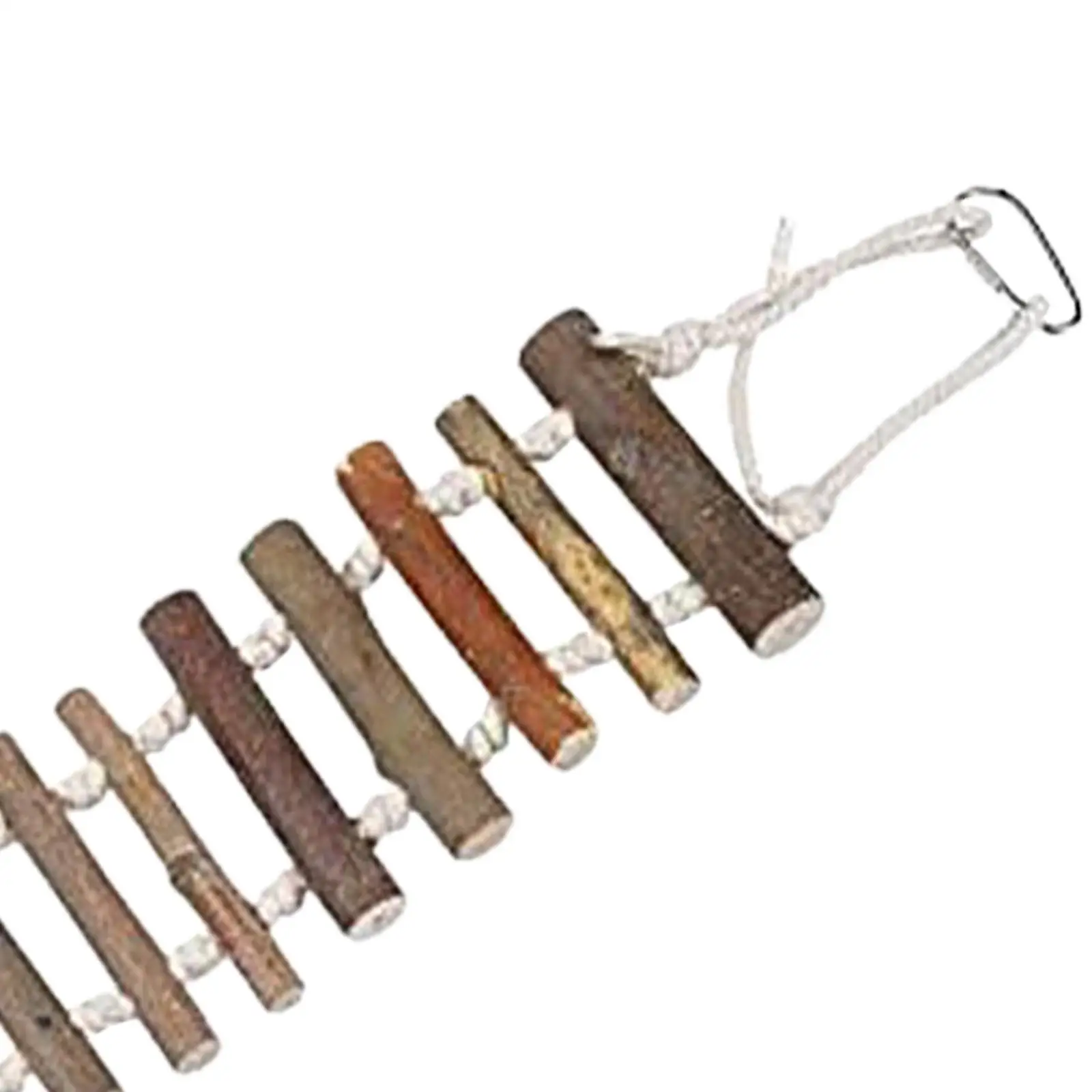 Parrot Cage Accessories Wooden Climbing Rope Ladder Bird Toy for African Grey Parakeet Games Platform