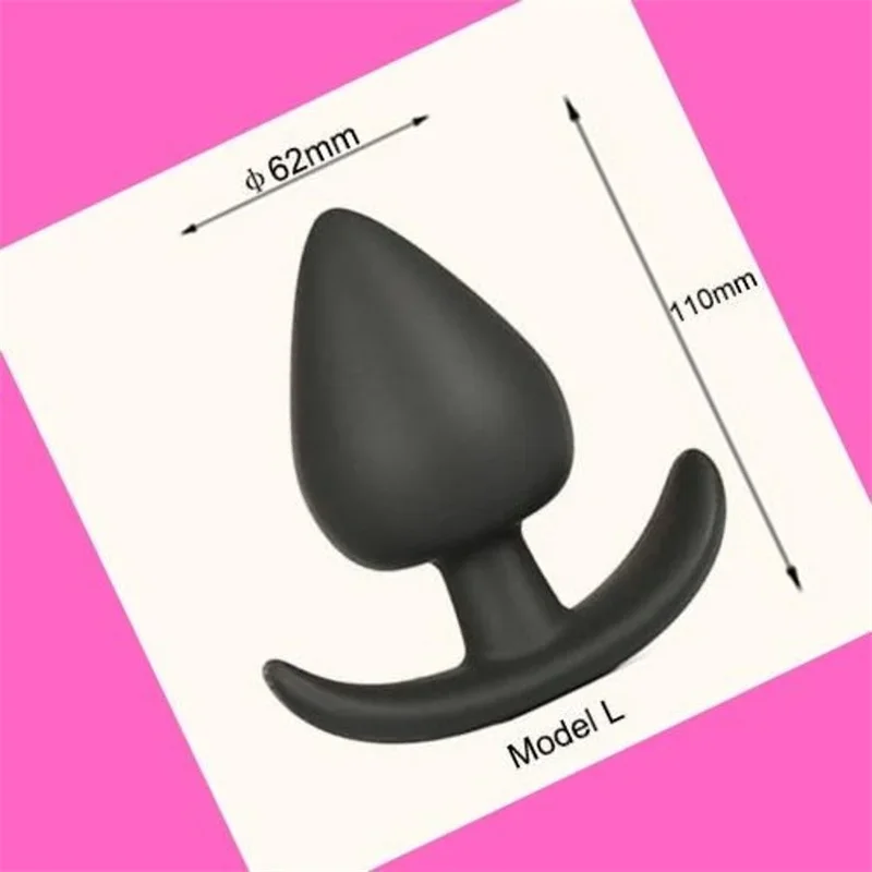 Dildo Butt Plug/Silicone Dildo Size 3/Adult Sex Toys/Anal Stretching Stimulator/Black Butt Plug/Female Male Anal Sex Toy