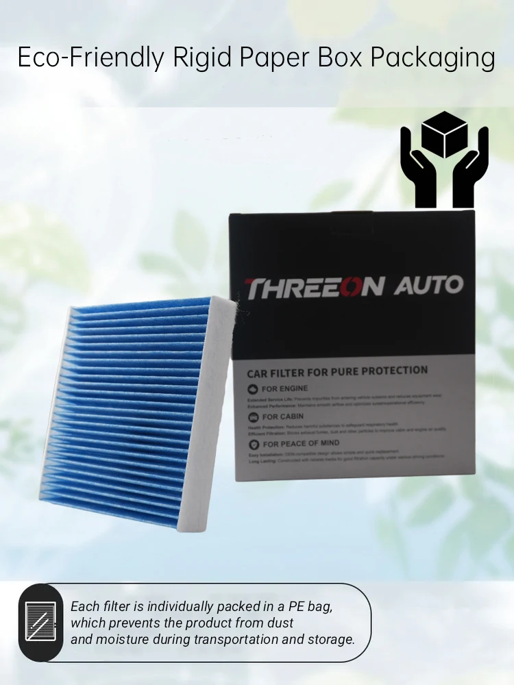 For Suzuki Baleno Ertiga 2015-2026 Dzire 2015-2020, Swift mk5 6 2017-2026, Fronx Starlet Rumion THREEON Cabin Filter 95850M55R00