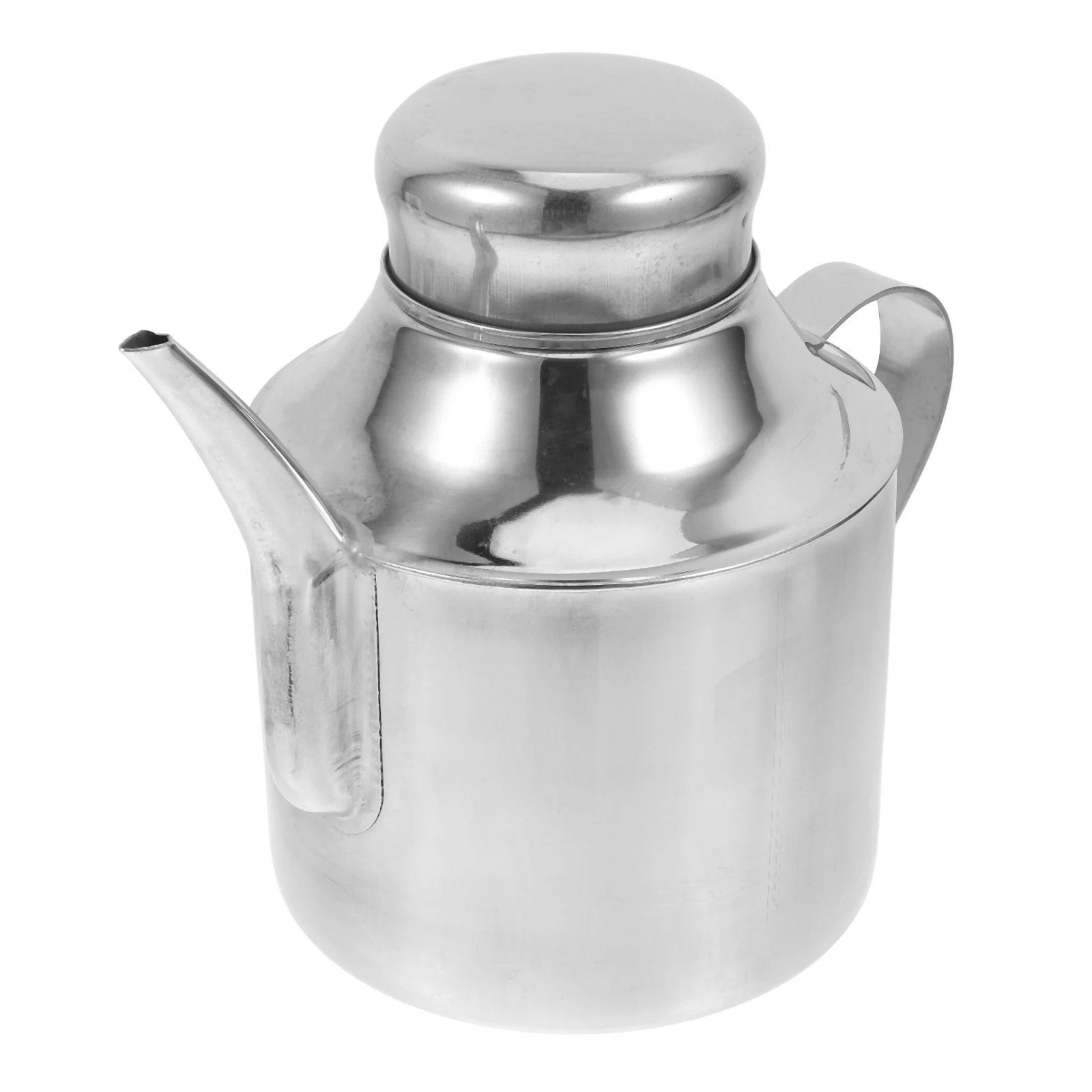 

Stainless Steel Pot Leakproof Kitchen Storage Container For Soy Sauce Vinegar Durable Oil Canister With Long Spout Compact