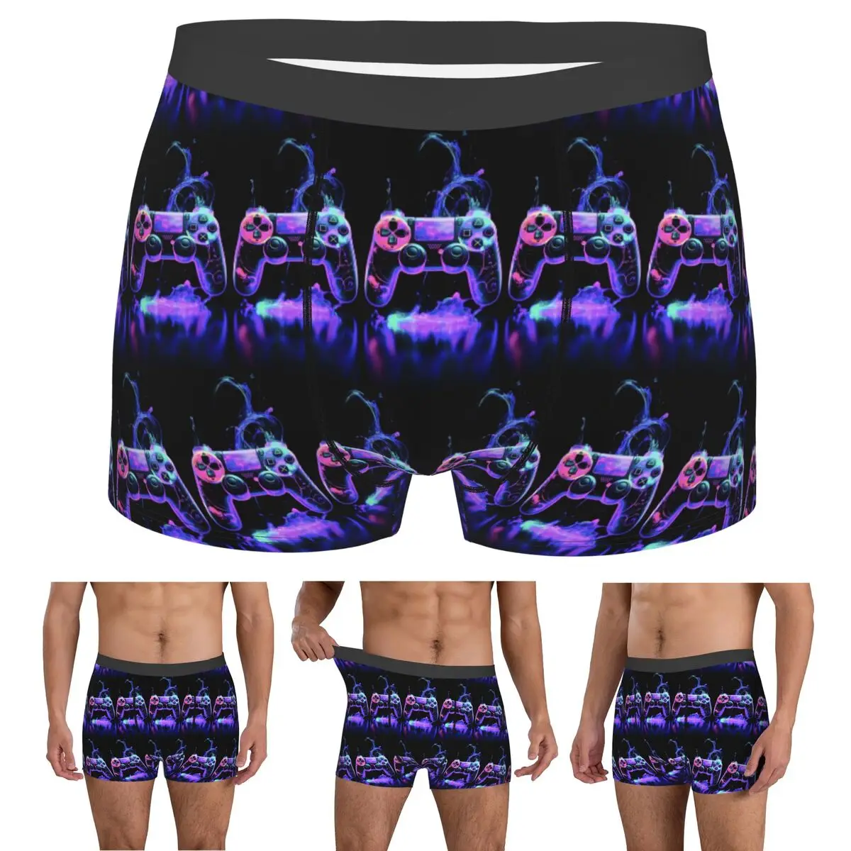 Boxer Underpants Shorts Gamer Life Gaming Panties Men Ventilate Underwear for Homme Man Boyfriend Gifts