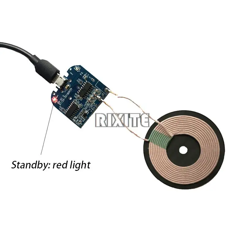 Standard Wireless Charging Transmitter Charger Module For Micro USB Mobile Phone Charger Board DC 5V 10W Diy Electronic