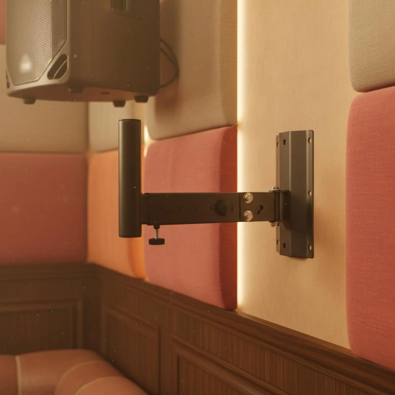Speaker Wall Bracket High Load Capacity Wall Speaker Mount Audio Accessory Heavy Duty Sturdy Metal for Stage, KTV view 3