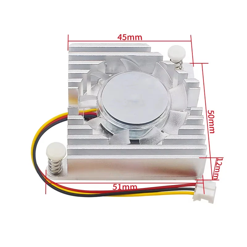 

Охлаждающий вентилятор Banana Pi BPI-R4 PWN Радиатор из алюминиевого сплава с радиатором Активный пассивный охладитель для платы BPI-R4