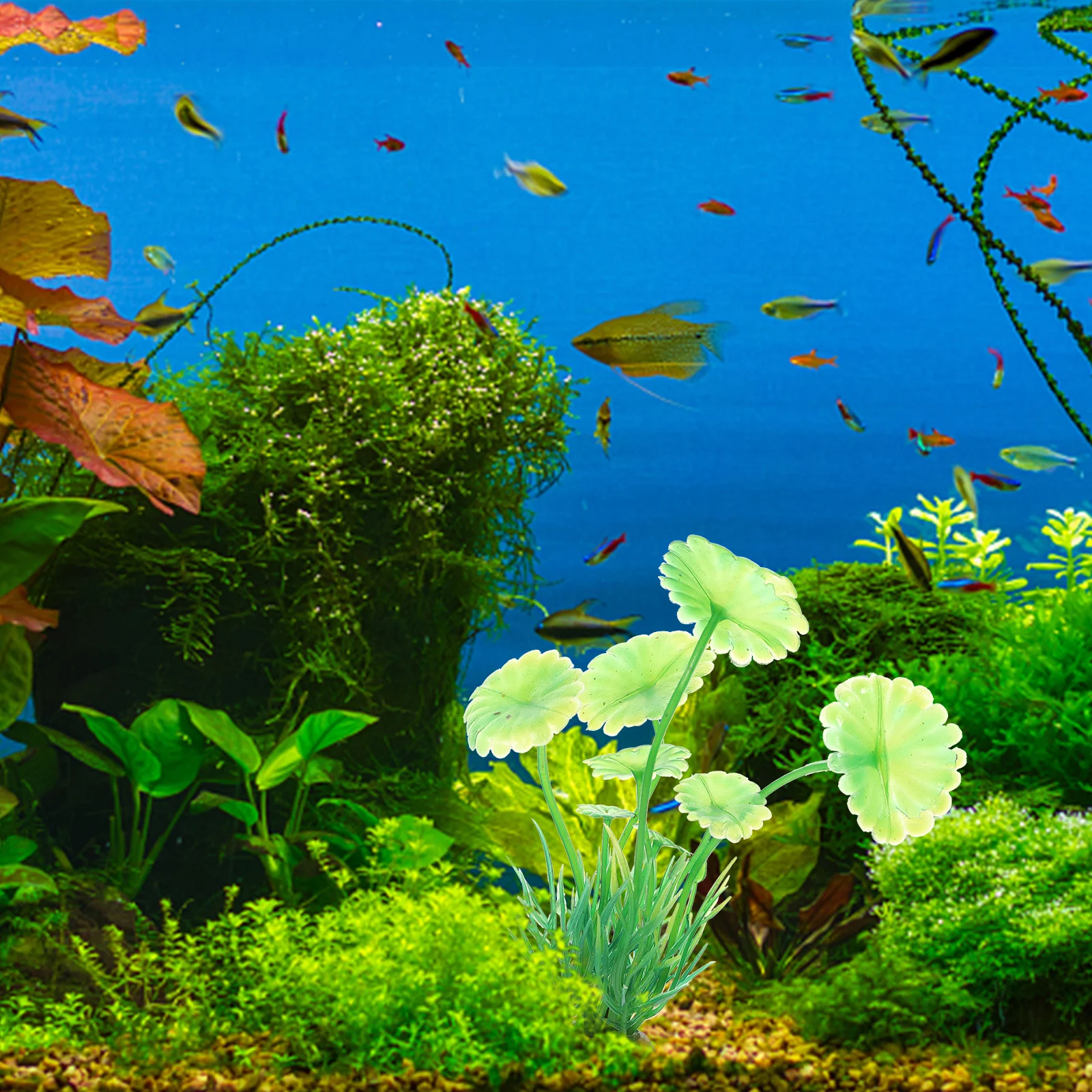 

10Pcs Aquarium Grass Decorative Fish Tank Plant DIY Artificial Plant for Underwater Landscape Decorative Fish Tank Decor