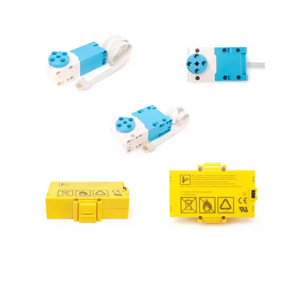 Spike Large Medium Servo Motor Button Potentiometer Infrared Ultrasonic Pressure Color Sensor Blocks Compatible Legoed Toys45602