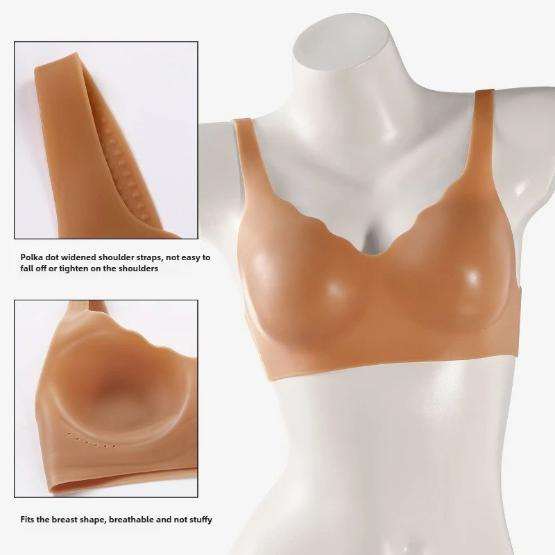 حمالة صدر سيليكون النساء السباحة مثير بيكيني الثدي الملابس الداخلية البث المباشر تأثيري حلي عطلة الشاطئ حفلة محدد شكل الجسم الملابس الداخلية #4