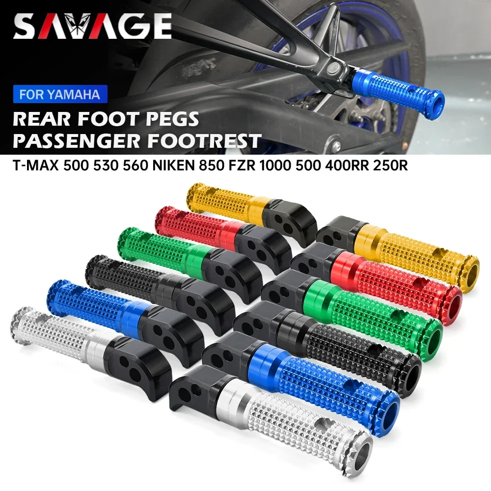 

Rear Footrest Foot Peg For YAMAHA XP T-MAX 500 530 560 Niken 850 GT FZR 500 1000 250R 400RR Motorcycle Passenger Footpegs Pedal