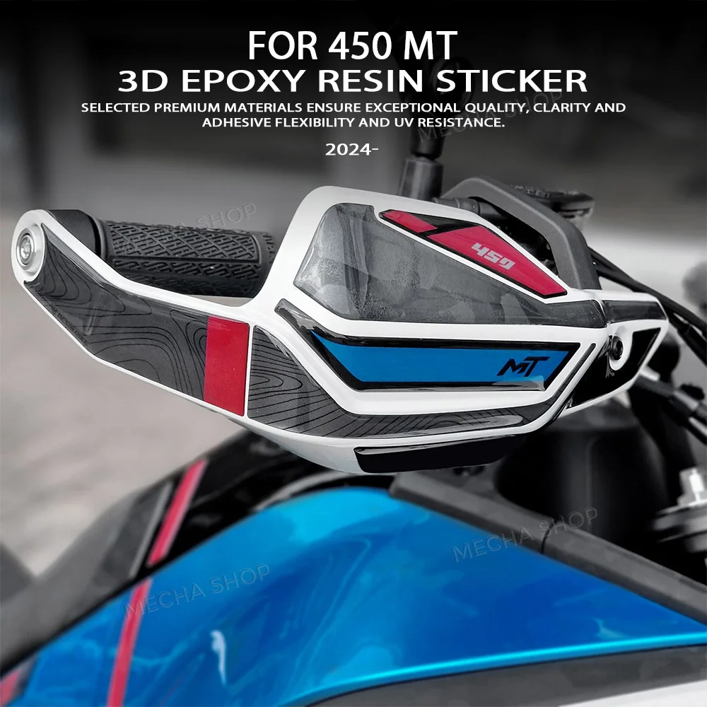 

For CFMOTO 450MT Motorcycle Handguard Fuel Tank Pad Sticker Moto Epoxy Resin Decals 2024 2025 2026