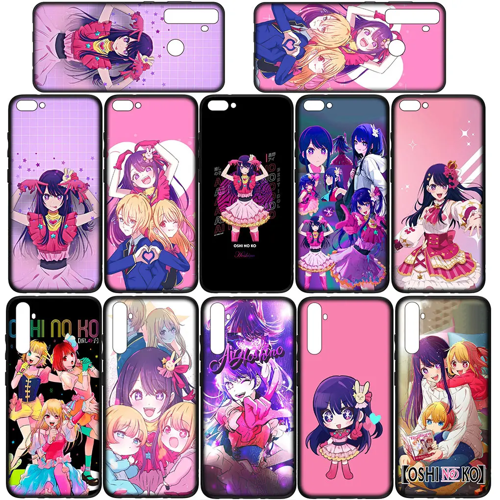 OSHI NO KO Ai Rubii Akuamarin Hoshino Phone for Samsung Galaxy S24 S23 Fe Ultra A55 A35 A24 A15 A05 M55 M15 Plus A02 S7 Case